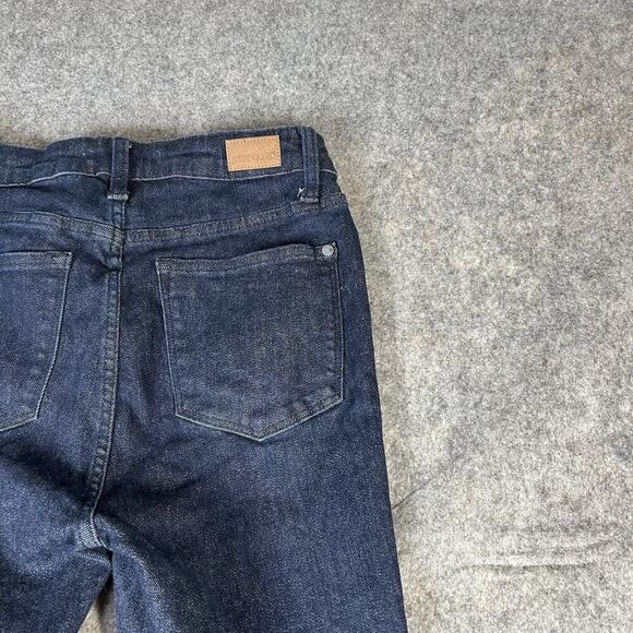 Judy Blue Jeans Womens 5/27 Skinny Fit Dark Wash Denim Stretch Raw Hem - Picture 8 of 10